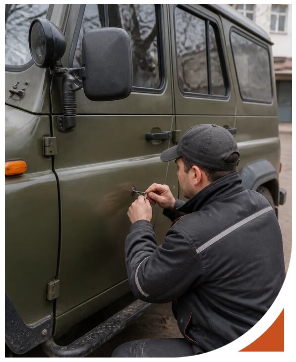 Профессиональное вскрытие автомобиля УАЗ без повреждений в Тейково